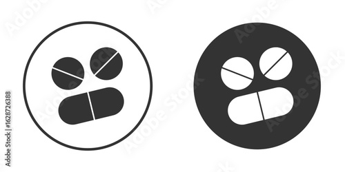 Medicine icon for your web mobile application design. Modern flat.