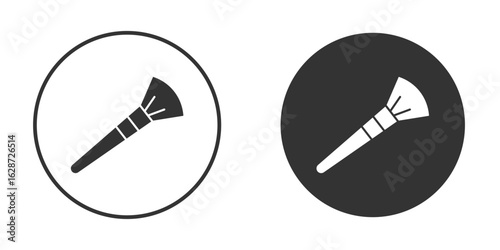 Makeup brush icon for your web mobile application design. Modern flat.