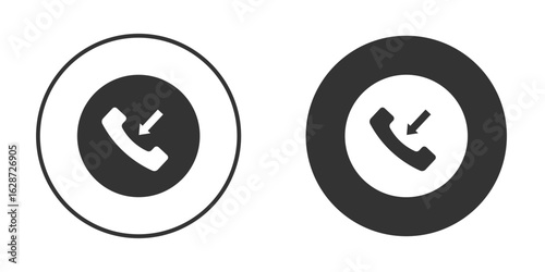 Incoming Call icon for your web mobile application design. Modern flat.
