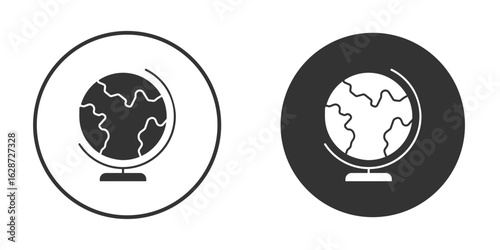 Globe icon for your web mobile application design. Modern flat.