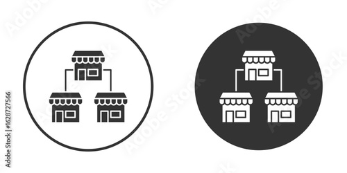 Franchise icon for your web mobile application design. Modern flat.
