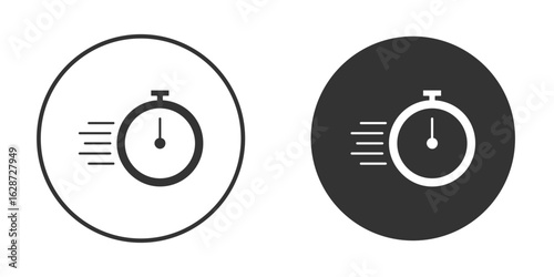 Express icon for your web mobile application design. Modern flat.