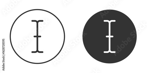 Cursor text icon for your web mobile application design. Modern flat.