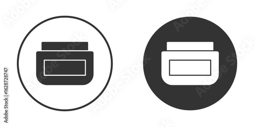 Cream icon for your web mobile application design. Modern flat.