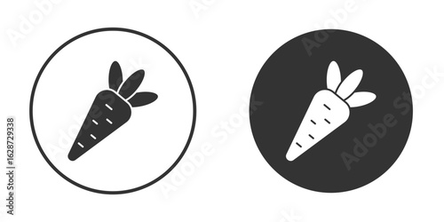 Carrot icon for your web mobile application design. Modern flat.