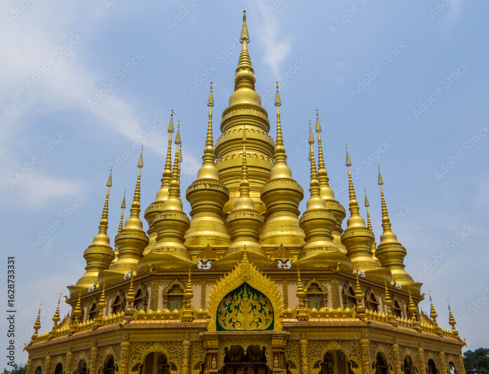 Fototapeta premium Mengle Temple, Jinghong, Xishuangbanna, Yunnan, China