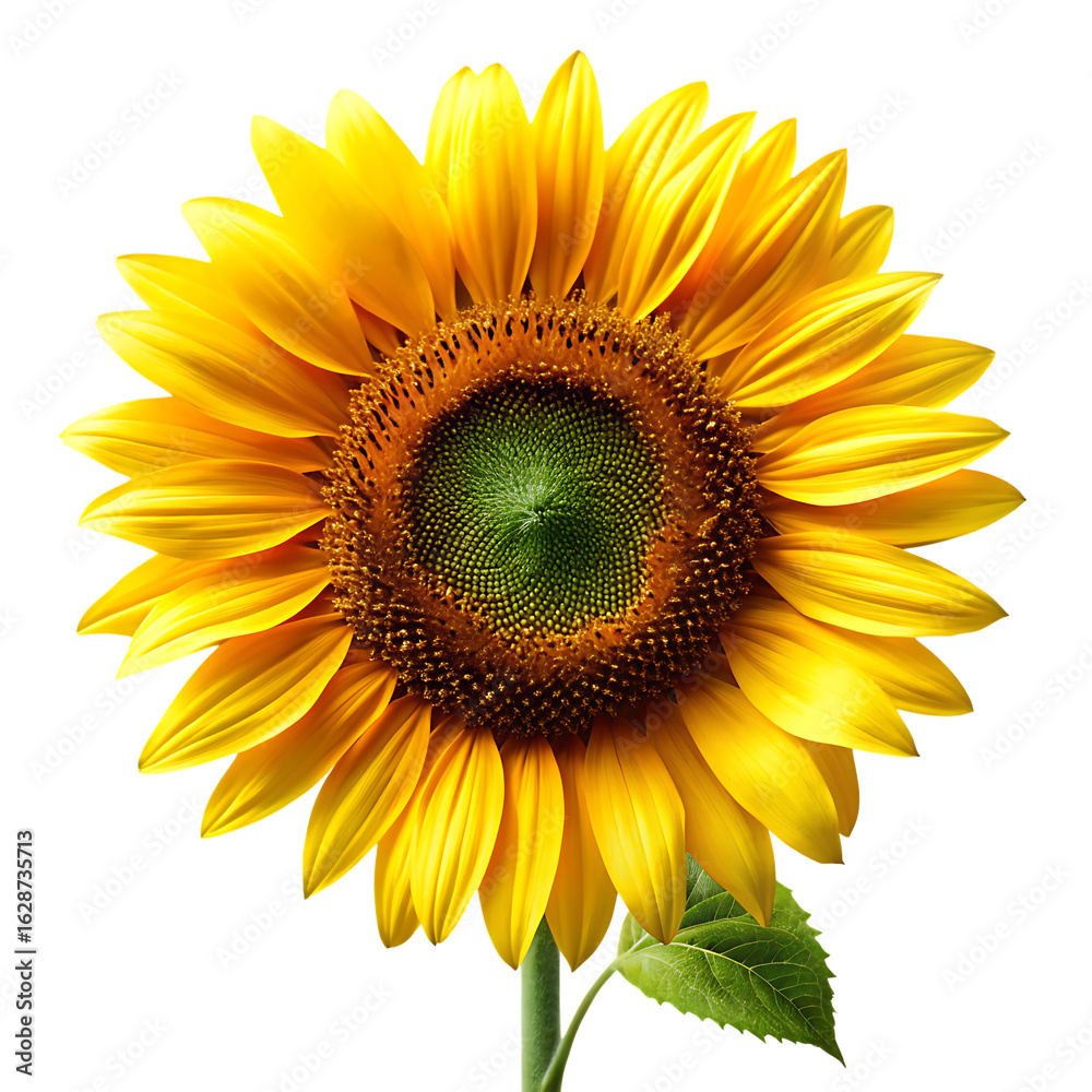 Fototapeta premium Sunflower Isolated On White Background