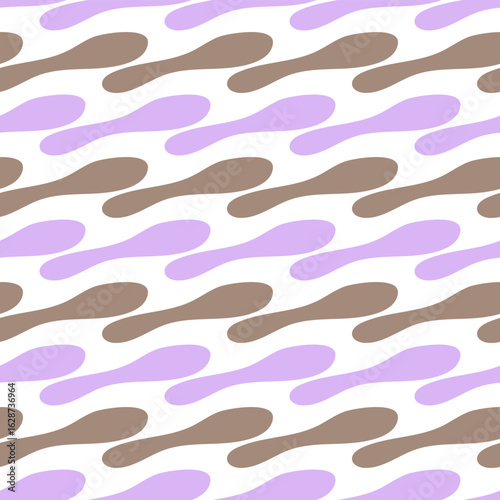 Seamless Abstract Organic Shapes Pattern