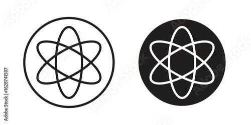 Fusion icon. Sign design in outline and flat style for web