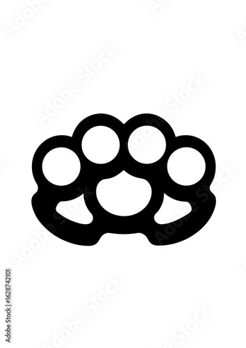 Silhouette of Brass Knuckles