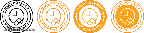 Powerful Dose High Potency Vector Label Design