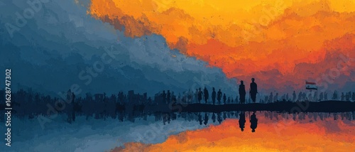 Concept background for Indiaa??s Independence Day