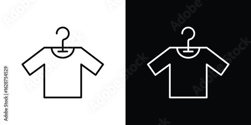 Tshirt icon for app. Thin line signs.