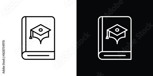 Thesis icon for app. Thin line signs.