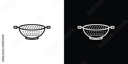 Strainer icon for app. Thin line signs.
