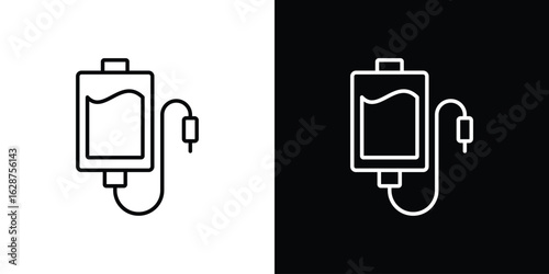 Perfusion icon for app. Thin line signs.