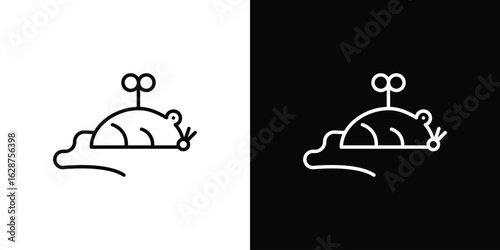 Mouse toy icon for app. Thin line signs.