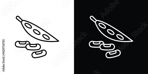 Legume icon for app. Thin line signs.