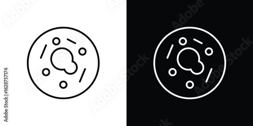 Human cells icon for app. Thin line signs.