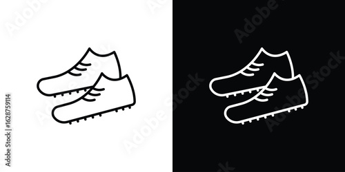 Cleats icon for app. Thin line signs.