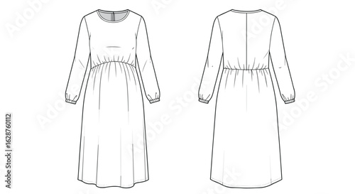 A technical fashion flat sketch on a white background, showcasing the front and back views of a sleeveless V-neck top with a ruched front panel and fitted silhouette,