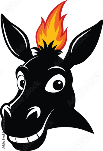 Wallpaper Mural Happy Donkey Graphics Vector Art & Graphics Torontodigital.ca