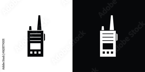 Walkie talkie icon Illustration Pixel vector graphics - Vector.