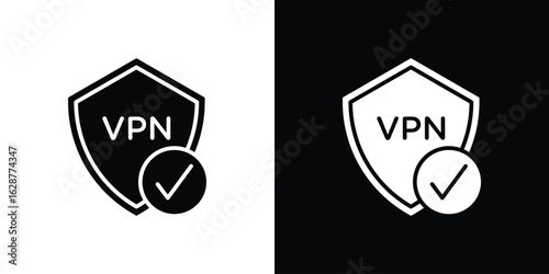 Virtual private network icon Illustration Pixel vector graphics - Vector.