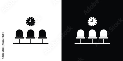 Waiting Room icon Illustration Pixel vector graphics - Vector.