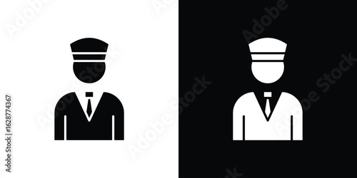 Valet icon Illustration Pixel vector graphics - Vector.