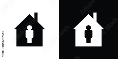 Tenant icon Illustration Pixel vector graphics - Vector.