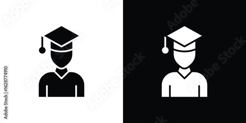 Student icon Illustration Pixel vector graphics - Vector.