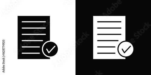 Summary icon Illustration Pixel vector graphics - Vector.