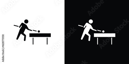 Snooker icon Illustration Pixel vector graphics - Vector.