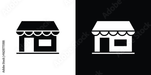 Shop icon Illustration Pixel vector graphics - Vector.