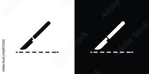 Scalpel icon Illustration Pixel vector graphics - Vector.