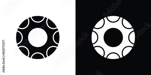 Rubber ring icon Illustration Pixel vector graphics - Vector.