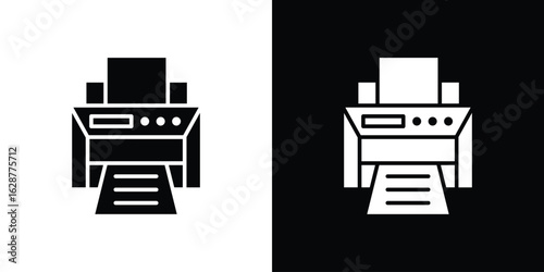 Printer icon Illustration Pixel vector graphics - Vector.