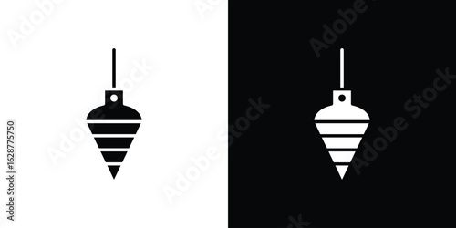 Plumb bob icon Illustration Pixel vector graphics - Vector.