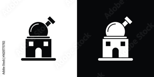 Planetarium icon Illustration Pixel vector graphics - Vector.