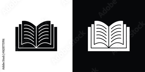 open book icon Illustration Pixel vector graphics - Vector.