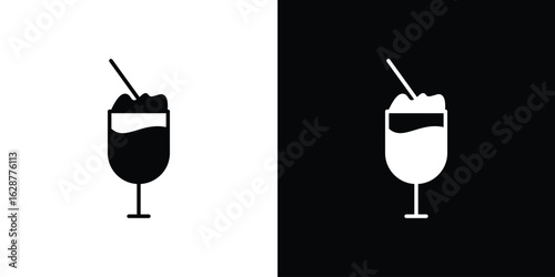 Milkshake icon Illustration Pixel vector graphics - Vector.