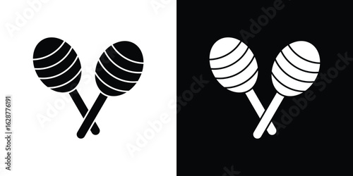 Maracas icon Illustration Pixel vector graphics - Vector.