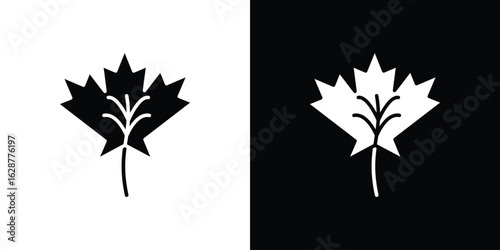 Maple leaf icon Illustration Pixel vector graphics - Vector.