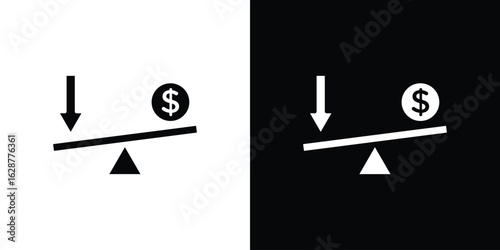Leverage icon Illustration Pixel vector graphics - Vector.
