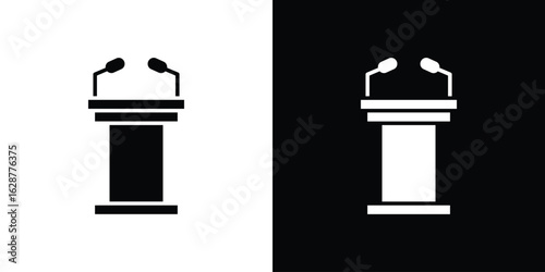 Lectern icon Illustration Pixel vector graphics - Vector.