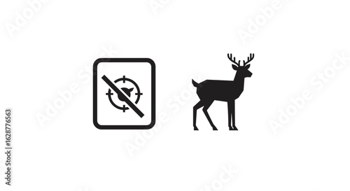 Deer standing in a forest