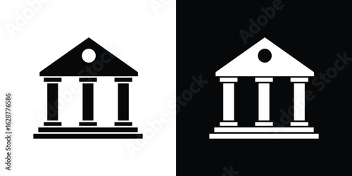 Institute icon Illustration Pixel vector graphics - Vector.