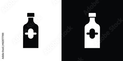 Gin icon Illustration Pixel vector graphics - Vector.
