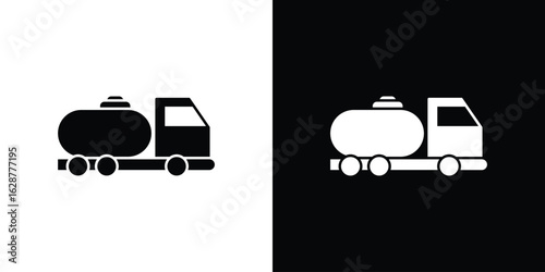 Fuel truck icon Illustration Pixel vector graphics - Vector.